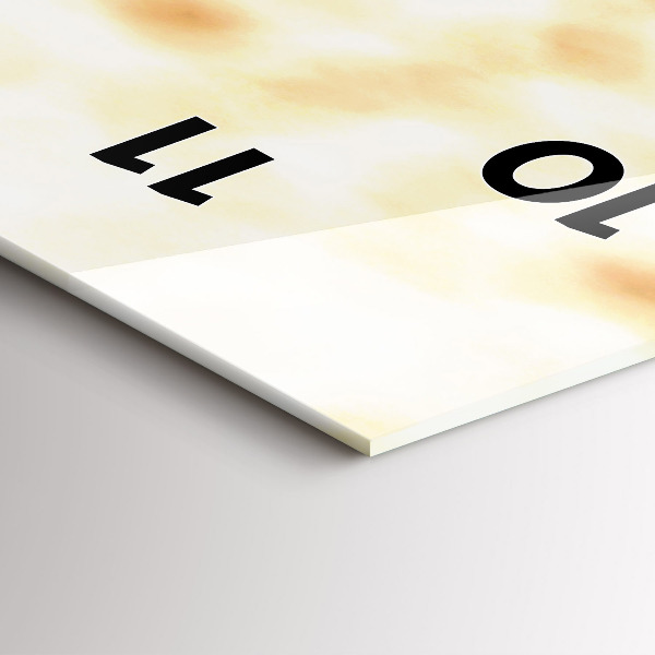 Ceas vertical de perete din sticlă Plantați în sol uscat