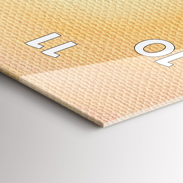 Ceas vertical de perete din sticlă Pom de Crăciun și pod