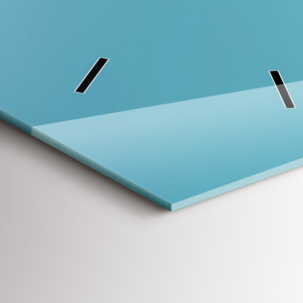 Ceas vertical de perete din sticlă Culoarea pastelată a cerului