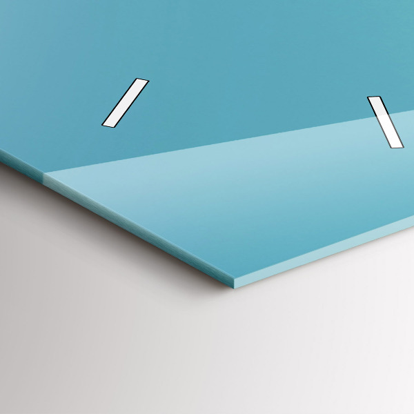 Ceas vertical de perete din sticlă Culoarea pastelată a cerului