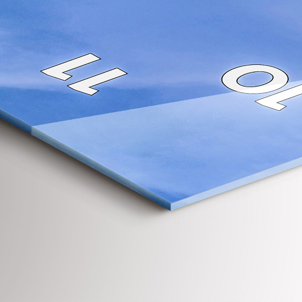 Ceas vertical de perete din sticlă Fermier într-un tractor