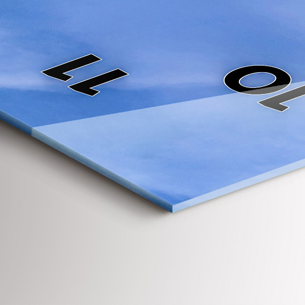 Ceas vertical de perete din sticlă Fermier într-un tractor