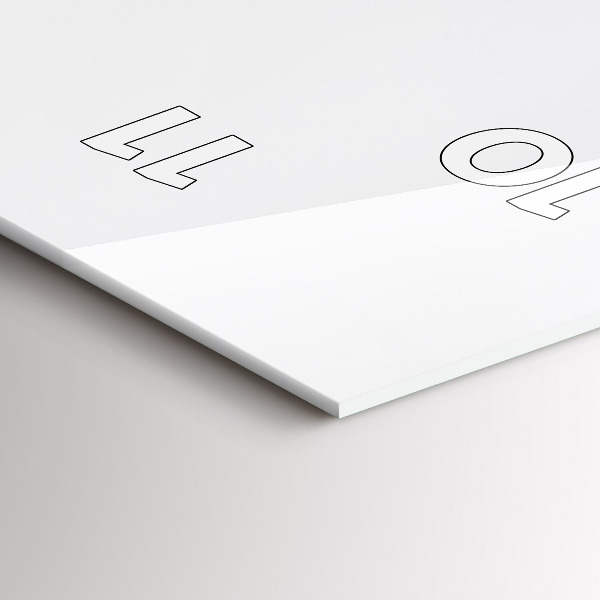 Ceas vertical de perete din sticlă Pisică și câine adormit