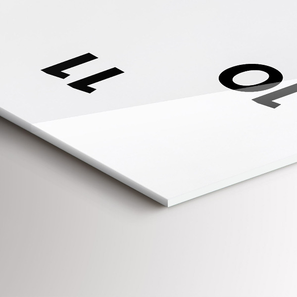 Ceas vertical de perete din sticlă Pisică și câine adormit