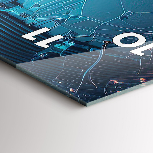 Ceas vertical de perete din sticlă Inteligenţă artificială