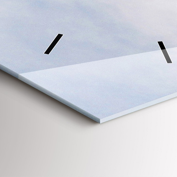 Ceas vertical de perete din sticlă Vehicul în deșertul Kamchatka