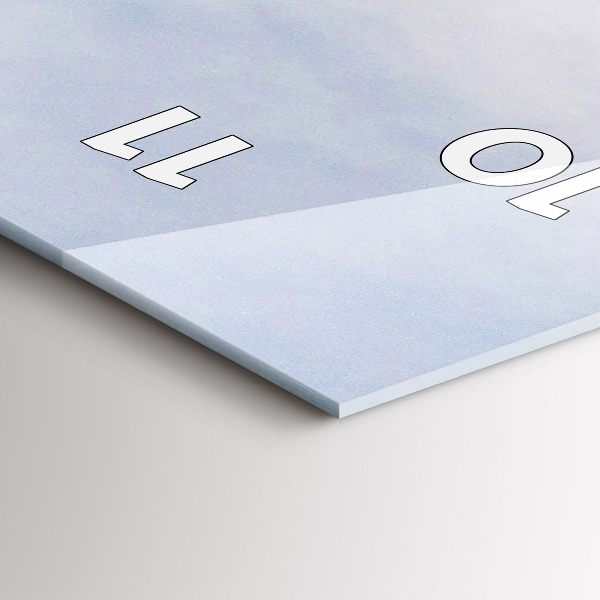 Ceas vertical de perete din sticlă Vehicul în deșertul Kamchatka