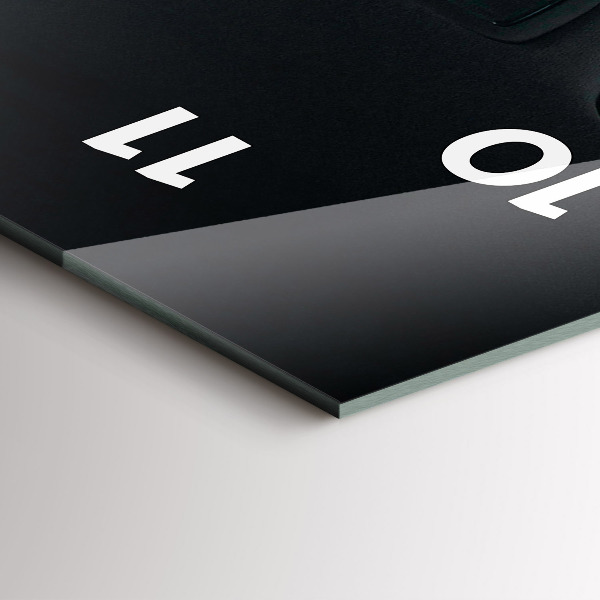 Ceas vertical de perete din sticlă Mașină în Tokyo