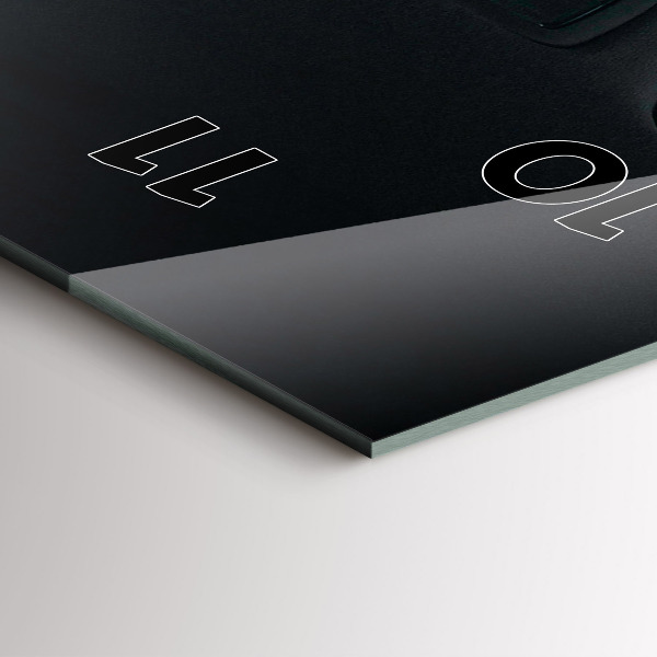 Ceas vertical de perete din sticlă Mașină în Tokyo