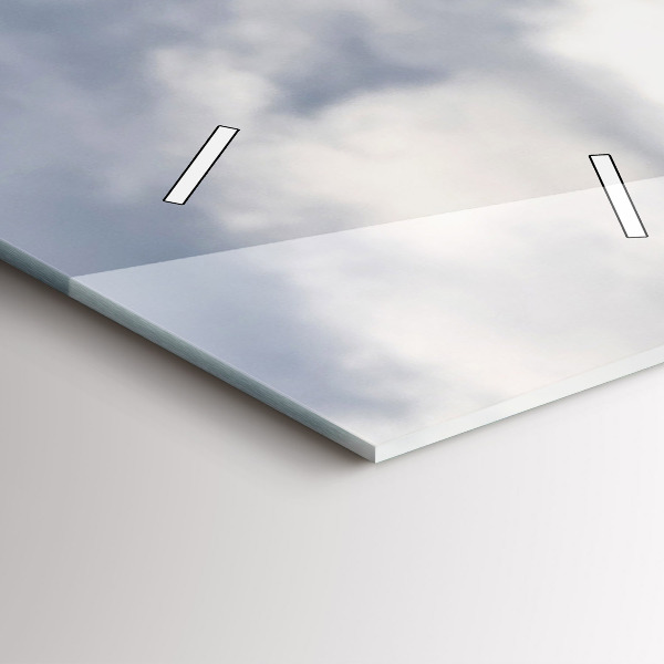 Ceas vertical de perete din sticlă Capră în Valea Aostei