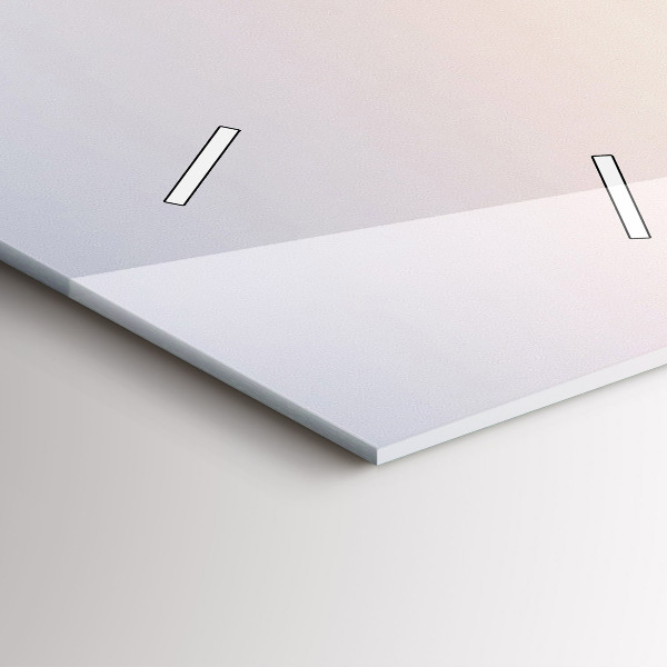 Ceas vertical de perete din sticlă Panorama Varșoviei