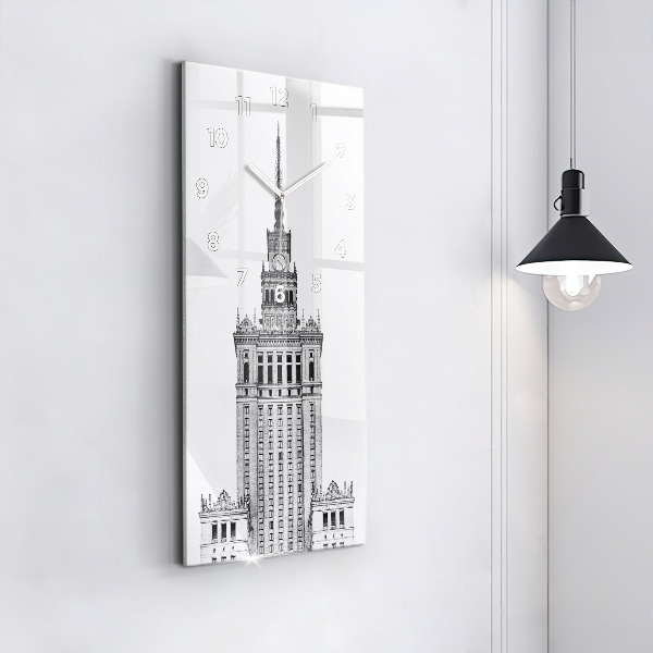 Ceas vertical de perete din sticlă Palatul Culturii și Științei