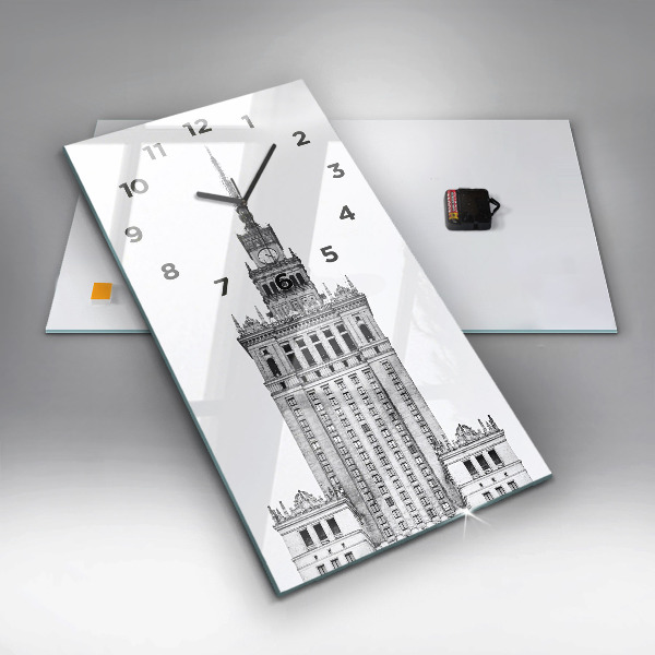 Ceas vertical de perete din sticlă Palatul Culturii și Științei