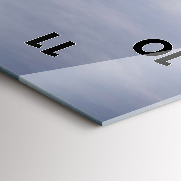 Ceas vertical de perete din sticlă Barcelona Surfer