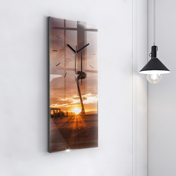 Ceas vertical de perete din sticlă Parcul Olimpic Barcelona