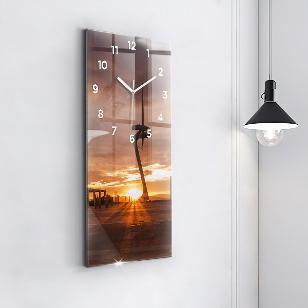 Ceas vertical de perete din sticlă Parcul Olimpic Barcelona