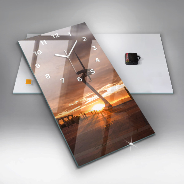 Ceas vertical de perete din sticlă Parcul Olimpic Barcelona