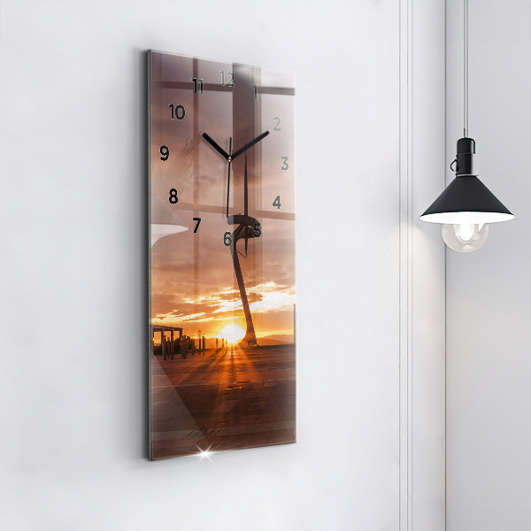 Ceas vertical de perete din sticlă Parcul Olimpic Barcelona