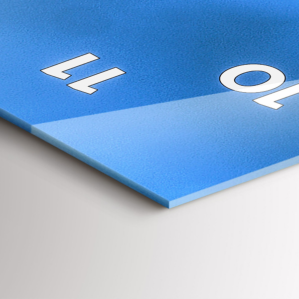 Ceas vertical de perete din sticlă Piața principală din Cracovia