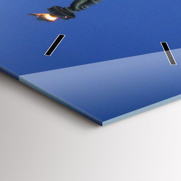 Ceas vertical de perete din sticlă Statuia Libertății New York