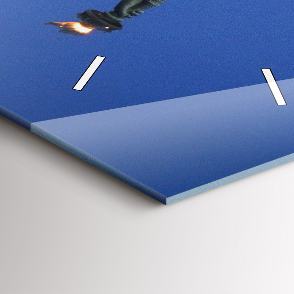 Ceas vertical de perete din sticlă Statuia Libertății New York