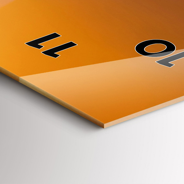 Ceas vertical de perete din sticlă Turnul Eiffel iluminat