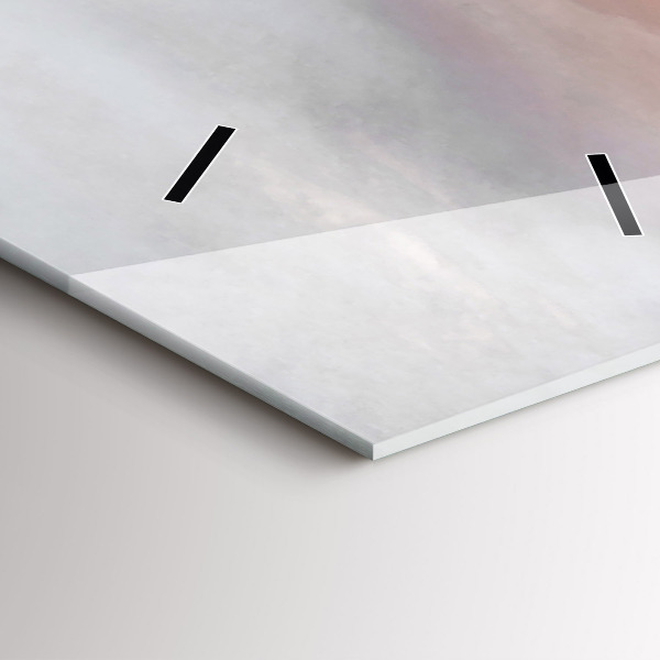 Ceas vertical de perete din sticlă Orașe la apus