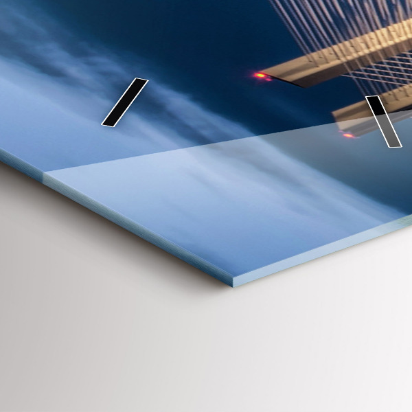 Ceas vertical de perete din sticlă Podul Rędziński Wrocław