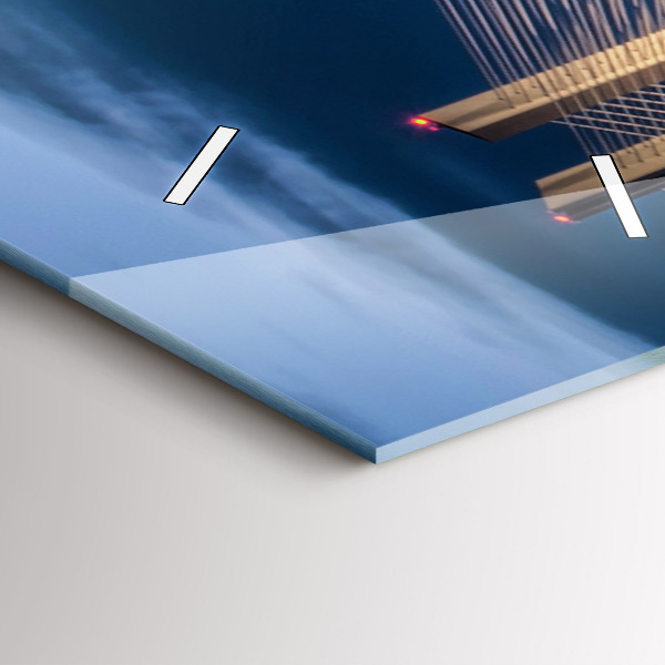 Ceas vertical de perete din sticlă Podul Rędziński Wrocław