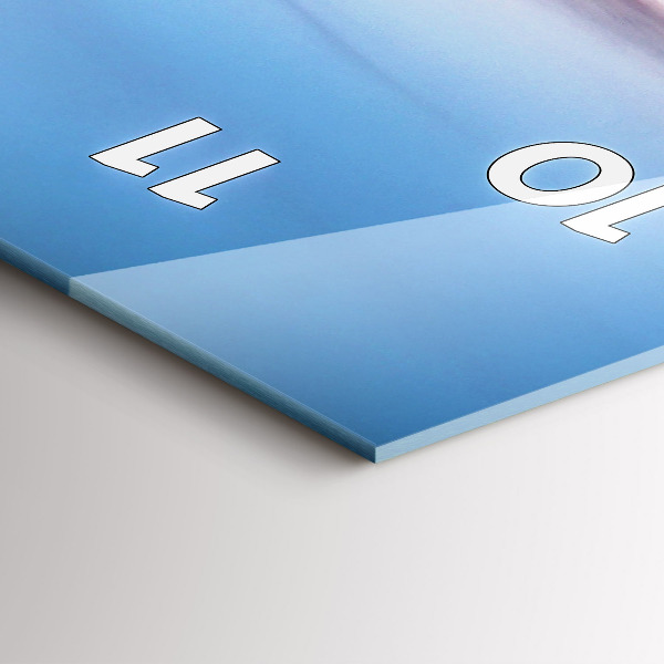 Ceas vertical de perete din sticlă Wrocław dintr-o dronă