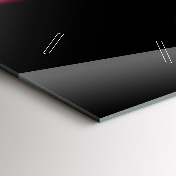 Ceas vertical de perete din sticlă Fântâna Wrocław noaptea