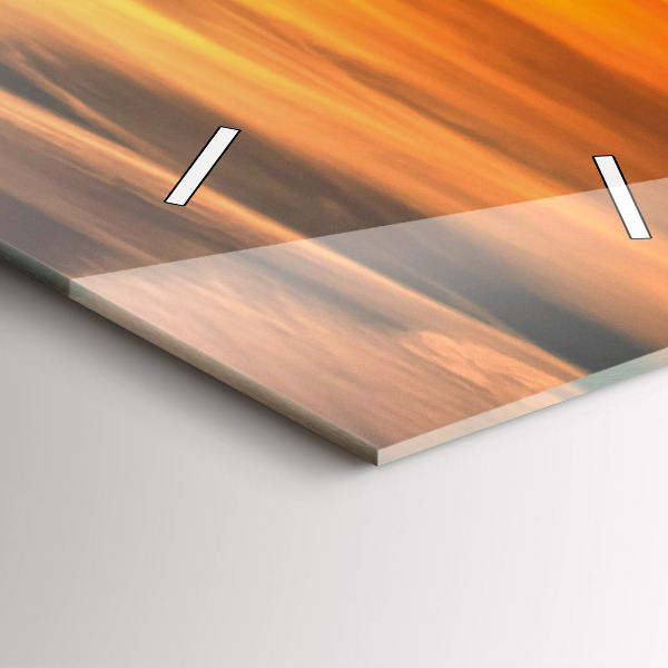 Ceas vertical de perete din sticlă Władysławowo Marea Baltică