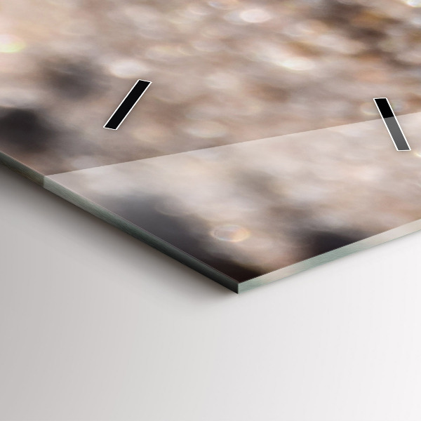 Ceas vertical de perete din sticlă Scoici pe plajă