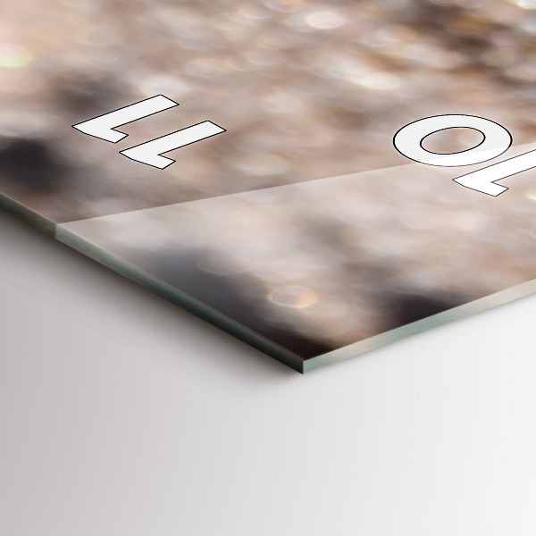 Ceas vertical de perete din sticlă Scoici pe plajă