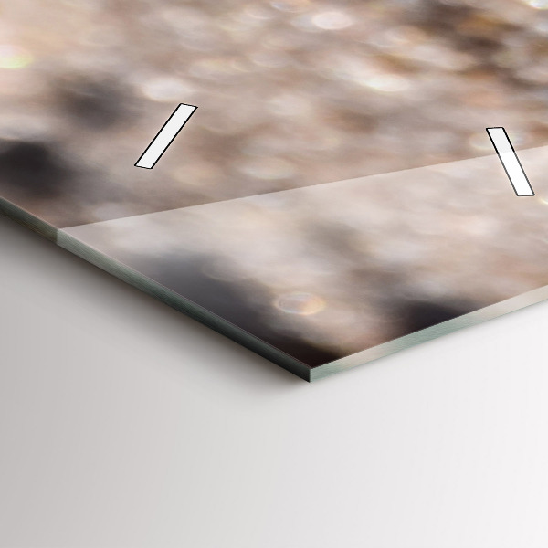 Ceas vertical de perete din sticlă Scoici pe plajă