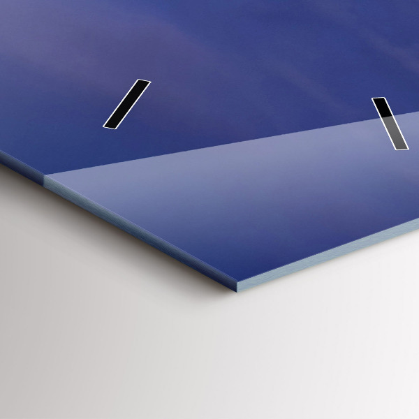 Ceas vertical de perete din sticlă Pier pe Marea Baltică