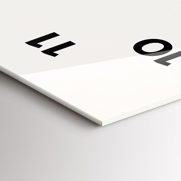 Ceas vertical de perete din sticlă Farul și marea