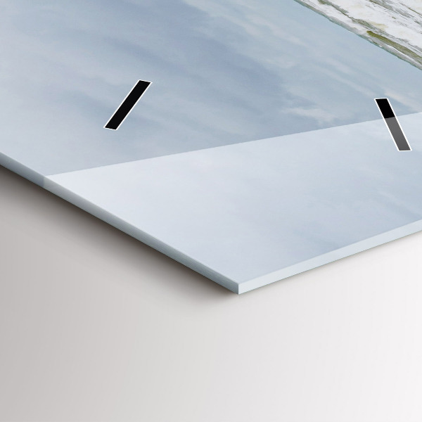 Ceas vertical de perete din sticlă Un moment cu o carte