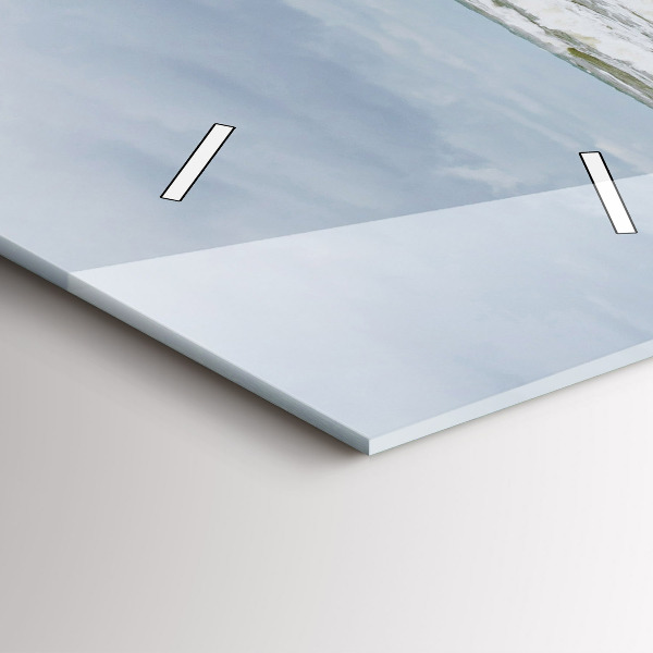 Ceas vertical de perete din sticlă Un moment cu o carte