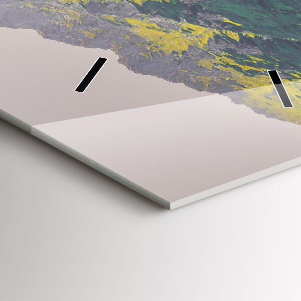 Ceas vertical de perete din sticlă Morskie Oko în Munții Tatra