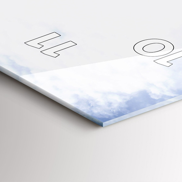 Ceas vertical de perete din sticlă Morskie Oko în Munții Tatra