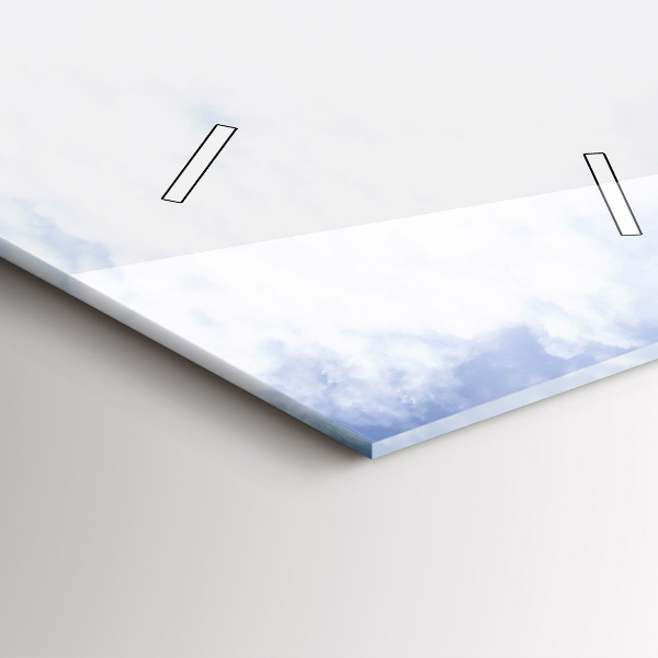 Ceas vertical de perete din sticlă Morskie Oko în Munții Tatra