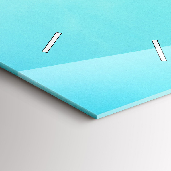 Ceas vertical de perete din sticlă Munte și râu în Polonia