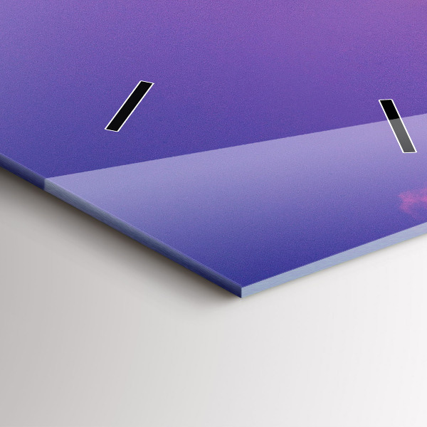 Ceas vertical de perete din sticlă Zgârie-nori din Varșovia