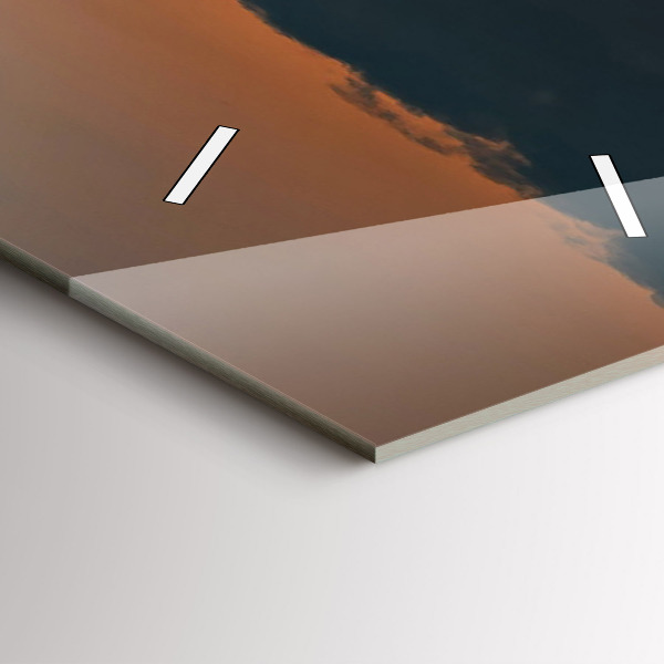 Ceas vertical de perete din sticlă Floarea soarelui în pajiște