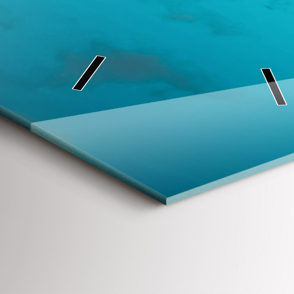 Ceas vertical de perete din sticlă Femeie pe drum