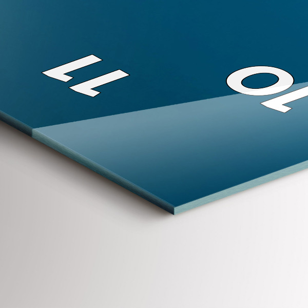 Ceas vertical de perete din sticlă Colosseumul din Italia