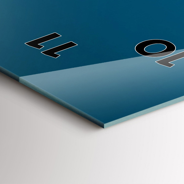 Ceas vertical de perete din sticlă Colosseumul din Italia