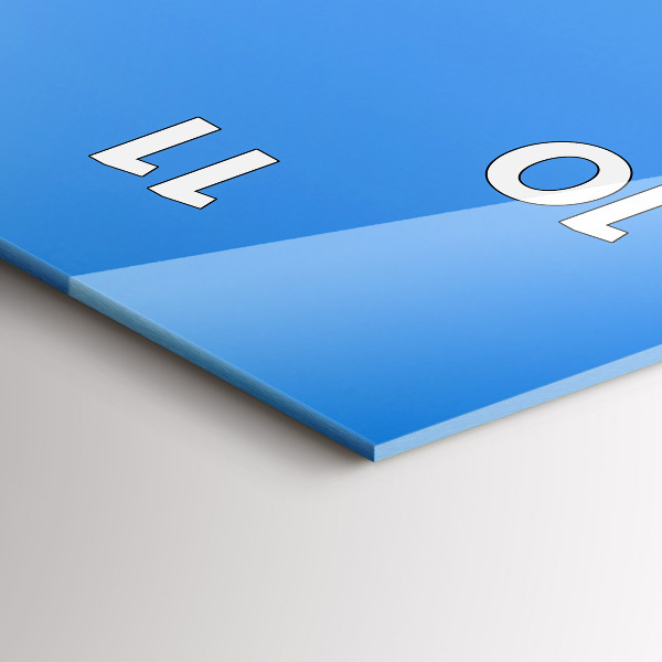 Ceas vertical de perete din sticlă Colosseumul din Roma