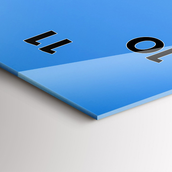 Ceas vertical de perete din sticlă Colosseumul din Roma